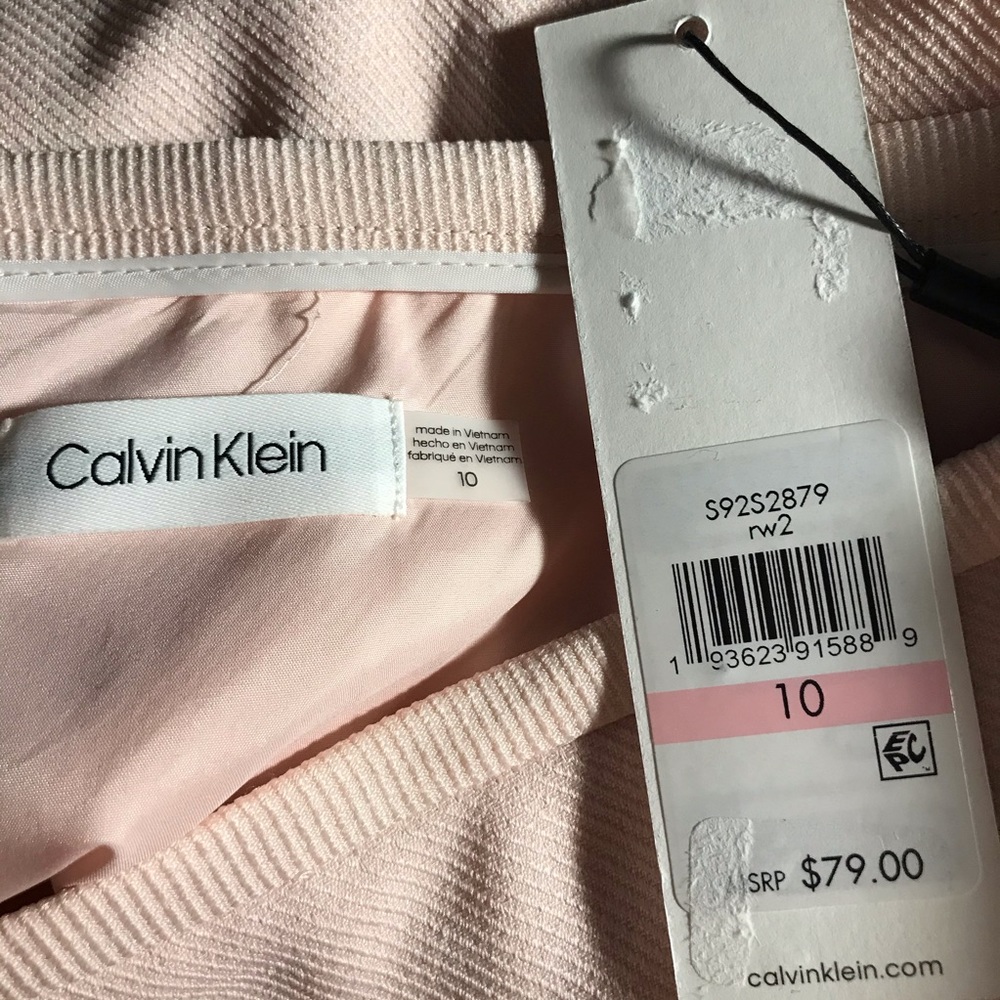 Calvin Klein Pencil Skirt Lined Front Slits Career - Picture 8 of 9